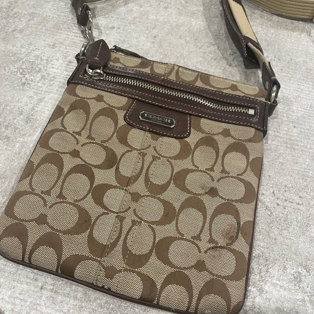 Coach Brown Signature Crossbody Bag